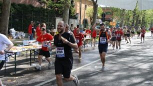 Atleti durante una maratona