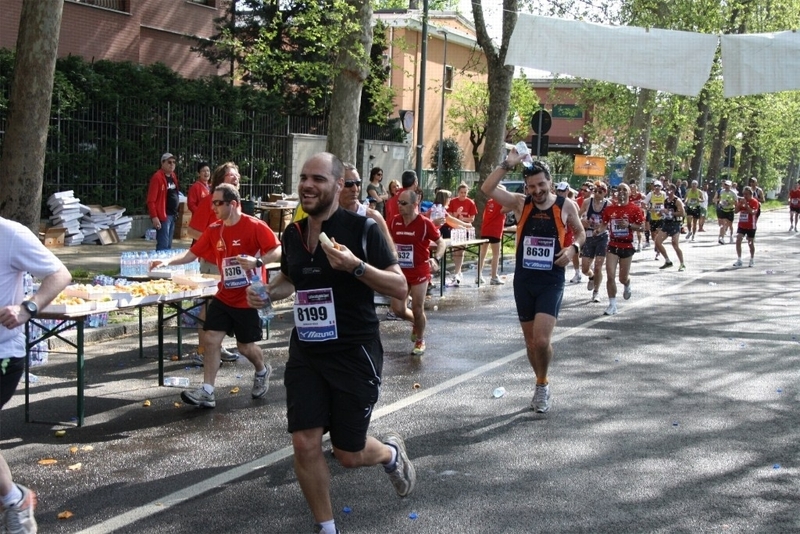 Atleti durante una maratona