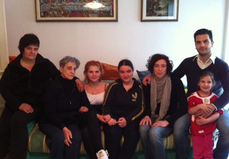 La famiglia Frigerio al gran completo