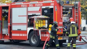 Un intervento dei vigili del fuoco