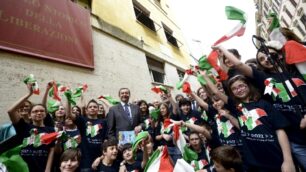 Il corteo dell’Anpi a Roma