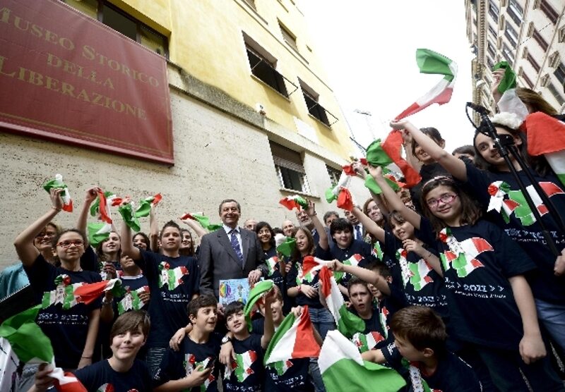 Il corteo dell’Anpi a Roma