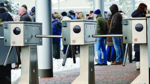 I tornelli d’ingresso di un’azienda