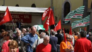 Una manifestazione del Primo maggio a Monza