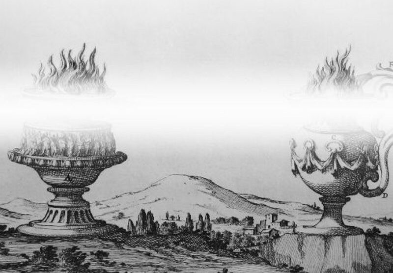 Immagine elaborata tratta dal libro di Carlo Fontana per Linea fiammeggiante di Laura Santamaria