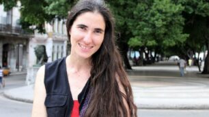 La giornalista e blogger cubana Yoani Sanchez