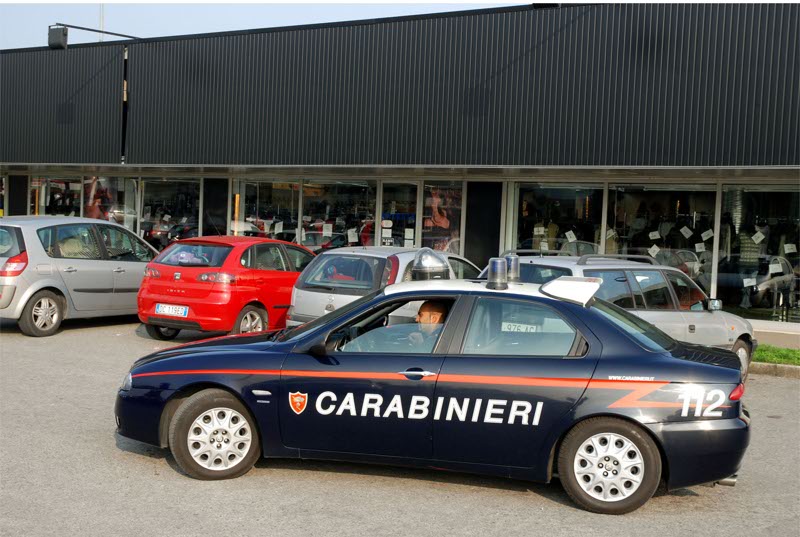 I carabinieri sul posto