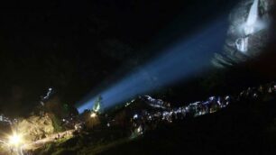 Cascate del Serio:spettacolo notturno