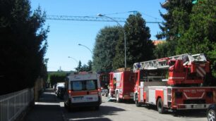 Arcore, incendio in via ManzoniPaura per un inquilino anziano