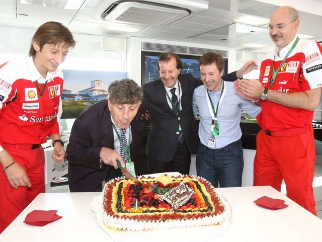 ”Pierlo” Marzorati in FerrariFesta di compleanno in Rosso