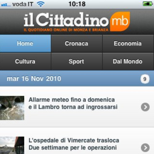 Le notizie in tasca:il Cittadino è mobile