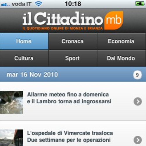 Le notizie in tasca:il Cittadino è mobile
