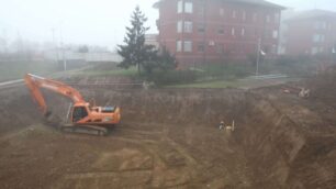 Monza, acqua alta nel parchettoUna vasca contro gli allagamenti