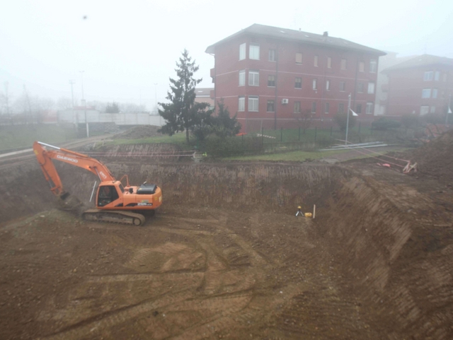 Monza, acqua alta nel parchettoUna vasca contro gli allagamenti