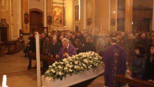 Seregno: folla ai funeralidell’attrice Sonia Bonacina