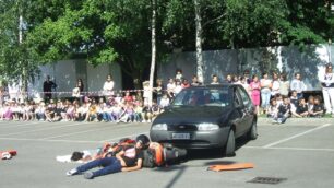 Albiate, esercitazione per scuole:Protezione civile simula incidente