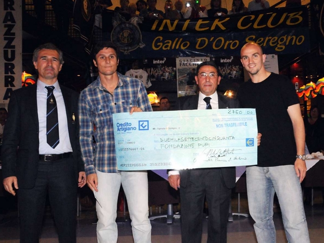 Seregno: Inter club solidalecon Zanetti e Cambiasso