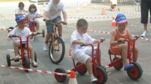 Pedalata in Val Gandino:è anche gara di tricicli