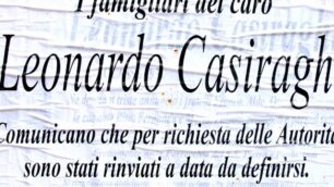 Manca una firma, salta il funeraleLissone, niente pace per Casiraghi
