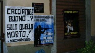 Sovico, ”no alla gara di caccia”La protesta di 100% Animalisti