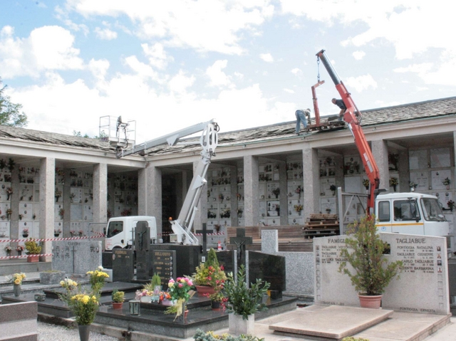 Seregno: nuovo furto al cimiteroRubati trecento metri di pluviali
