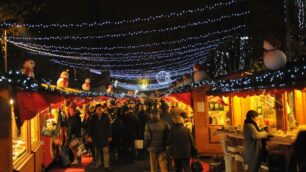 In piazzale Alpiniil Villaggio di Natale