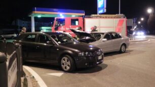 Lissone, crash tra tre autoGiovane autista in ospedale