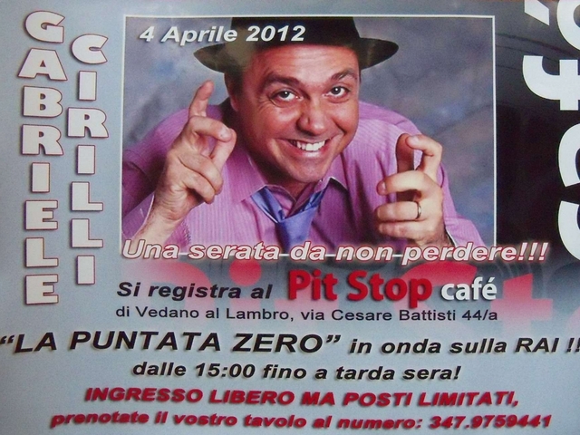 Vedano come Cinecittà: Cirilli
gira nuova sit-com al “Pit Stop cafè”
