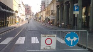 Desio, nuova isola pedonaleSi sperimenta per due mesi