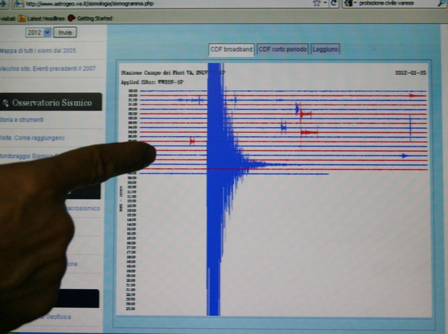 Sisma, nuova scossa in EmiliaMagnitudo 4.5, avvertita in Brianza