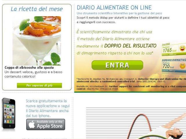 La dieta alimentaresi fa con l’iPhone