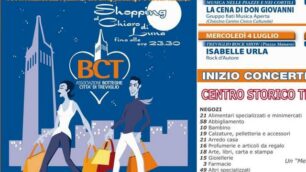 Shopping e musicail mercoledì a Treviglio