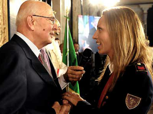 Napolitano consegna il tricoloreInizia l’avventura di Londra 2012