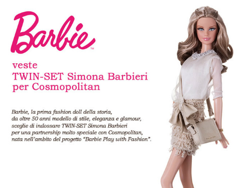 La moda è un giocoTwin Set veste Barbie
