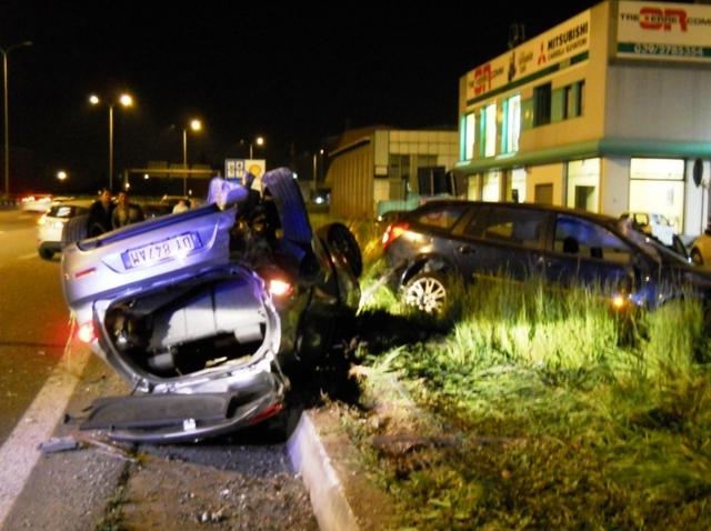 Valassina, auto ribaltate a LissoneDue incidenti a tre ore di distanza