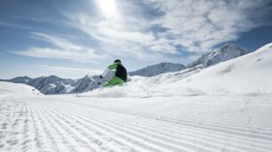 Stubai, a tutto scisul ghiacciaio