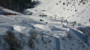 Lo snowparkin Val Carisole