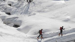 Sulle alpi torinesisci di fondo e rifugi