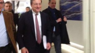 Mario Draghi, visita a VimercateTappa in Brianza del governatore