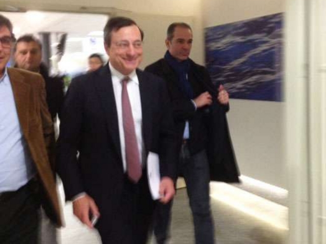 Mario Draghi, visita a VimercateTappa in Brianza del governatore