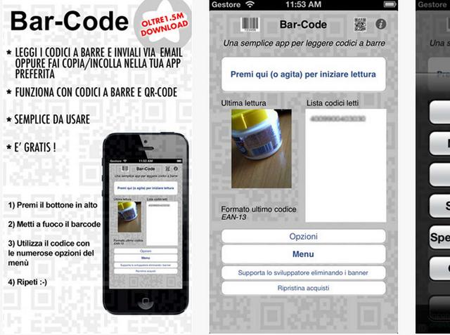 Da Bg l’app Bar-Code 2 milioni di download