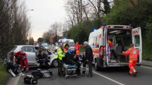 Seregno, sette persone feritenel frontale di via allo Stadio