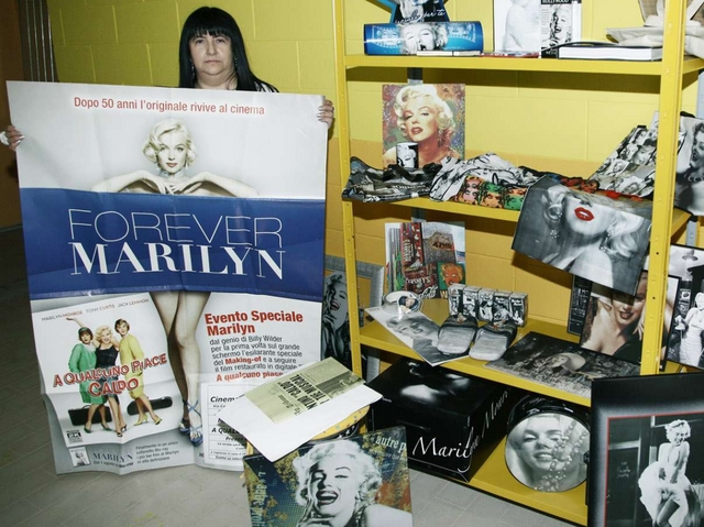 Impiegata desiana, in garagesi fa il museo di Marilyn Monroe