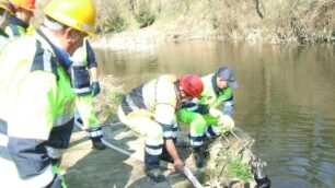 "Spring test" in riva al LambroSicurezza per gli argini del fiume