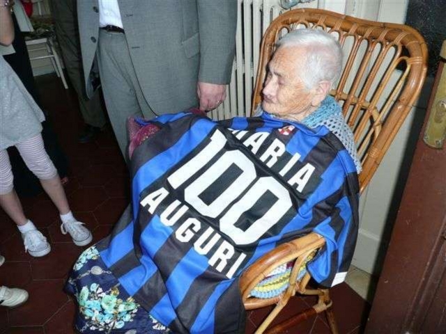 Tifi Inter e vivi più a lungoNonna Maria, secolo neroazzurro