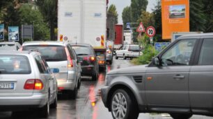 Villasanta-Arcore, lavori in corsoIl traffico auto è vicino al collasso