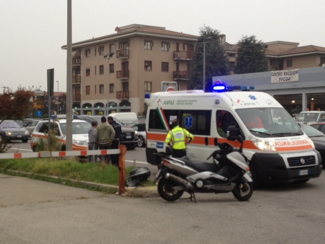 Agrate: scooter supera la codaScontro con furgone, grave 47enne