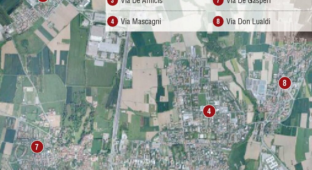 Vimercate mappa le zone a rischioEcco tutte le strade del degrado