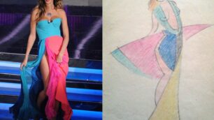L’abito di Belen a Sanremo 2012?Un bozzetto futurista del 1933