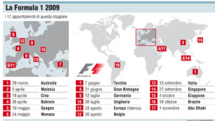 F1, le date: Gp a Monza il 13 settembre